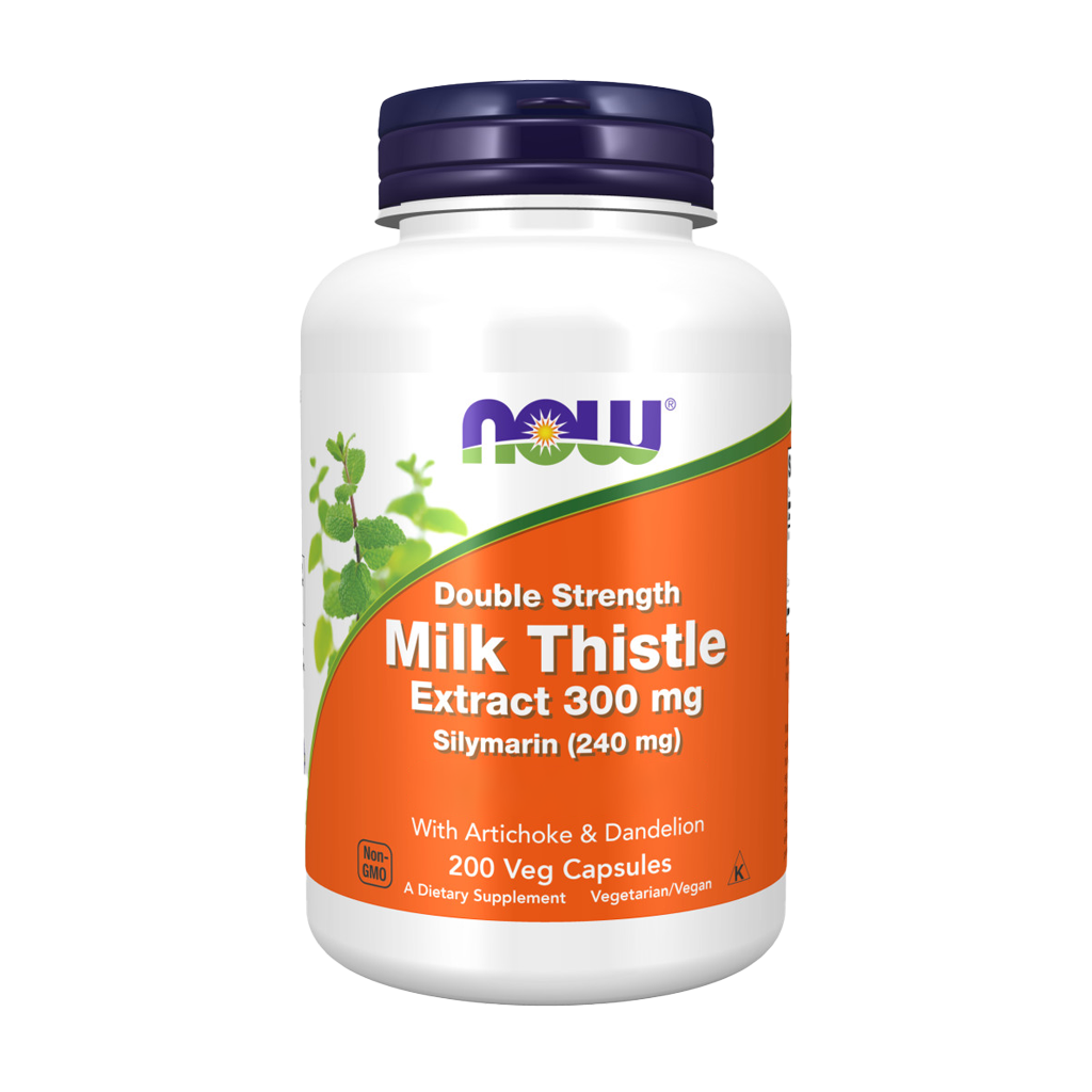 NOW Foods Milk Thistle Extract, Double Strength 300 mg Terracycle 200 capsules