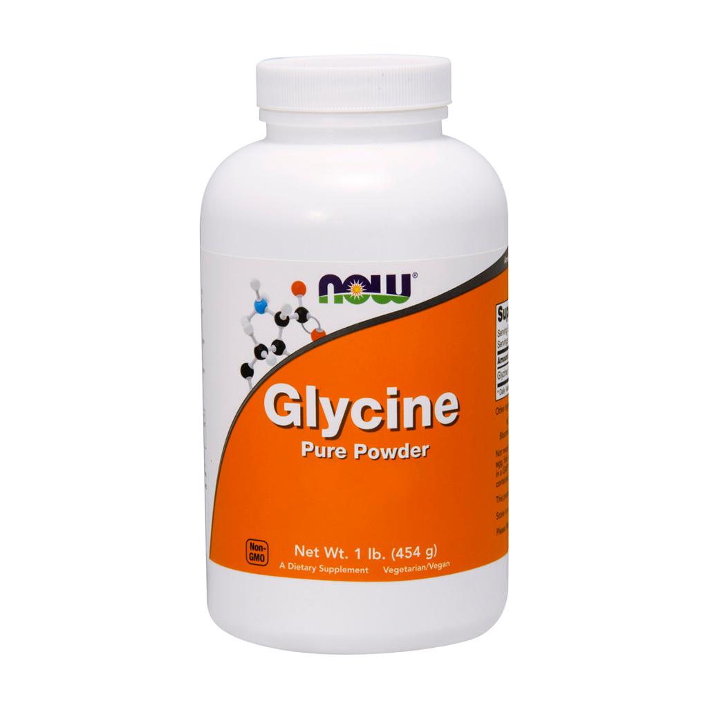NOW Foods Glycine Pure Powder (454 gr) jar