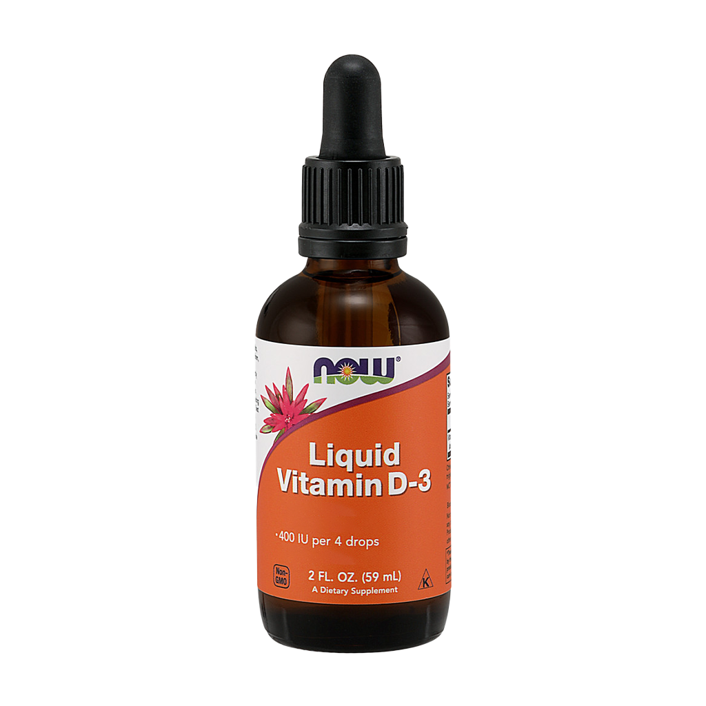 NOW Foods Vitamin D3 drops (59 ml.) front