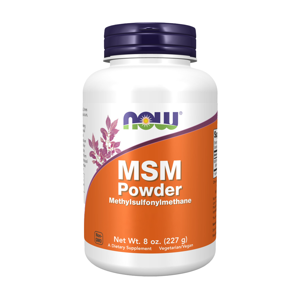 NOW Foods MSM Powder 227 grams front.