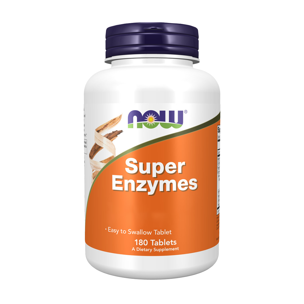 NOW Foods Super Enzymes (180 tablets) front cover