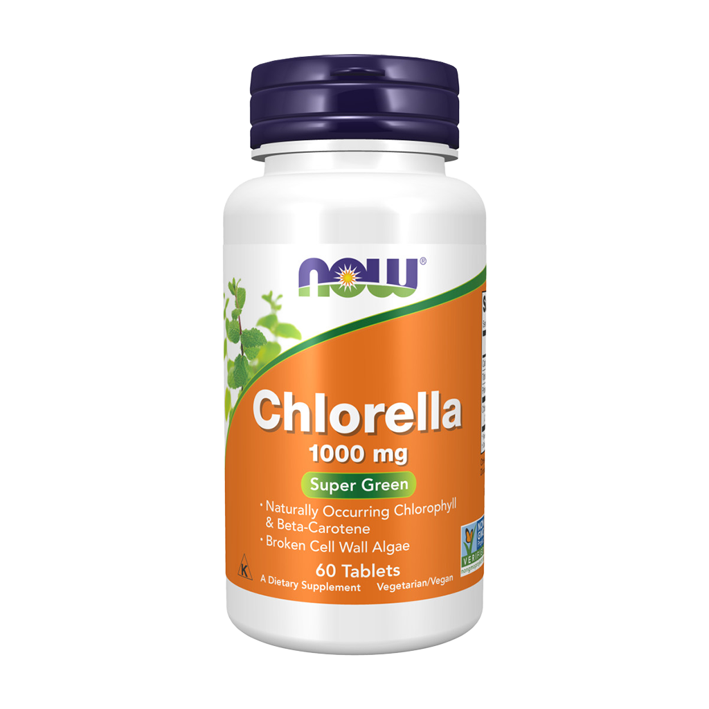 NOW Foods Chlorella 1000mg Front