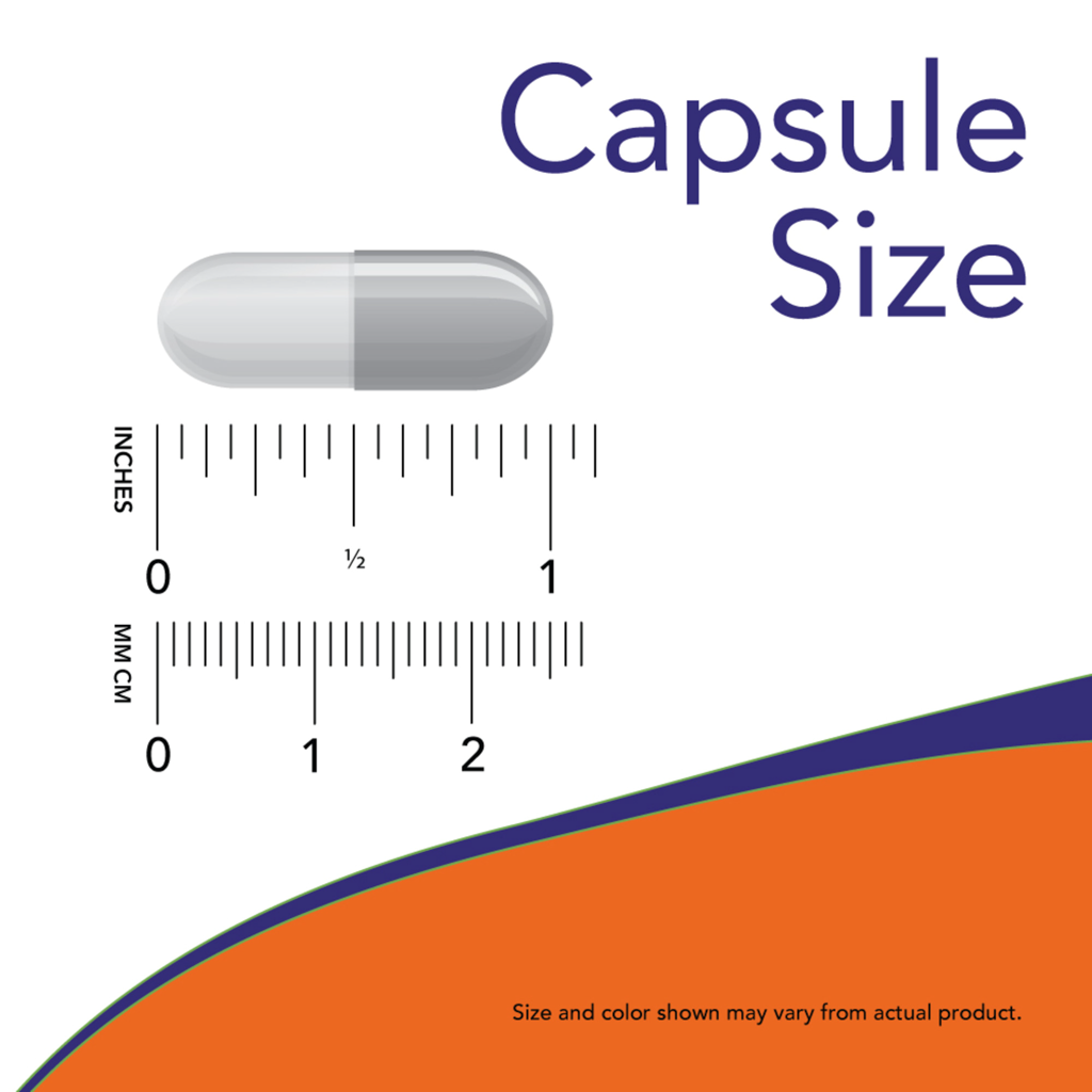 NOW Foods EpiCor® Plus Immunity (60 vegetarian capsules) Capsule size