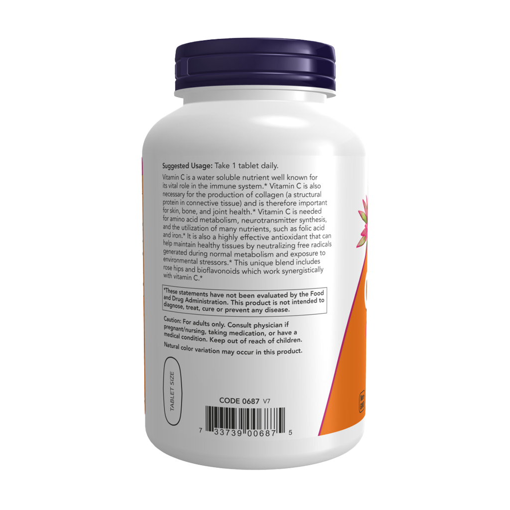 NOW Foods Vitamine C1000 (250 tabletten) back