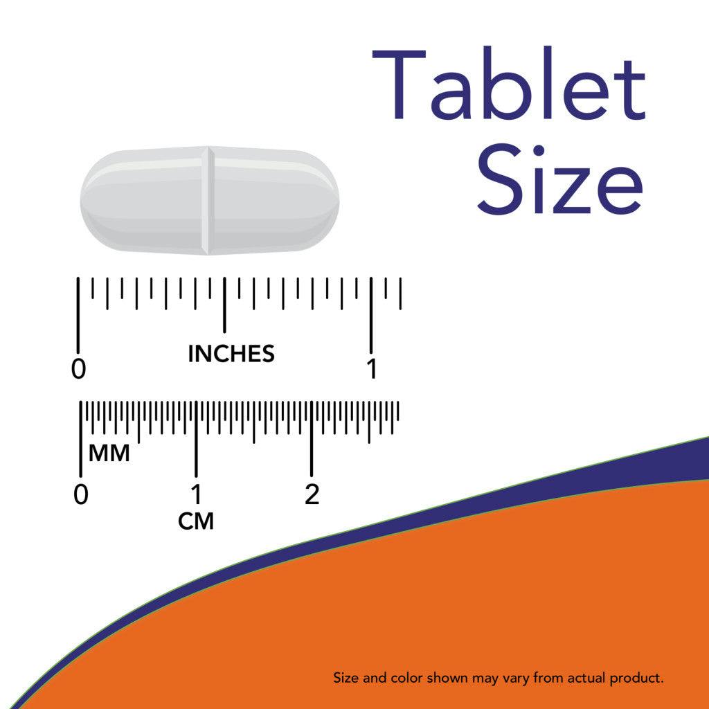 NOW Foods Vitamine C1000 (250 tabletten) capsule size