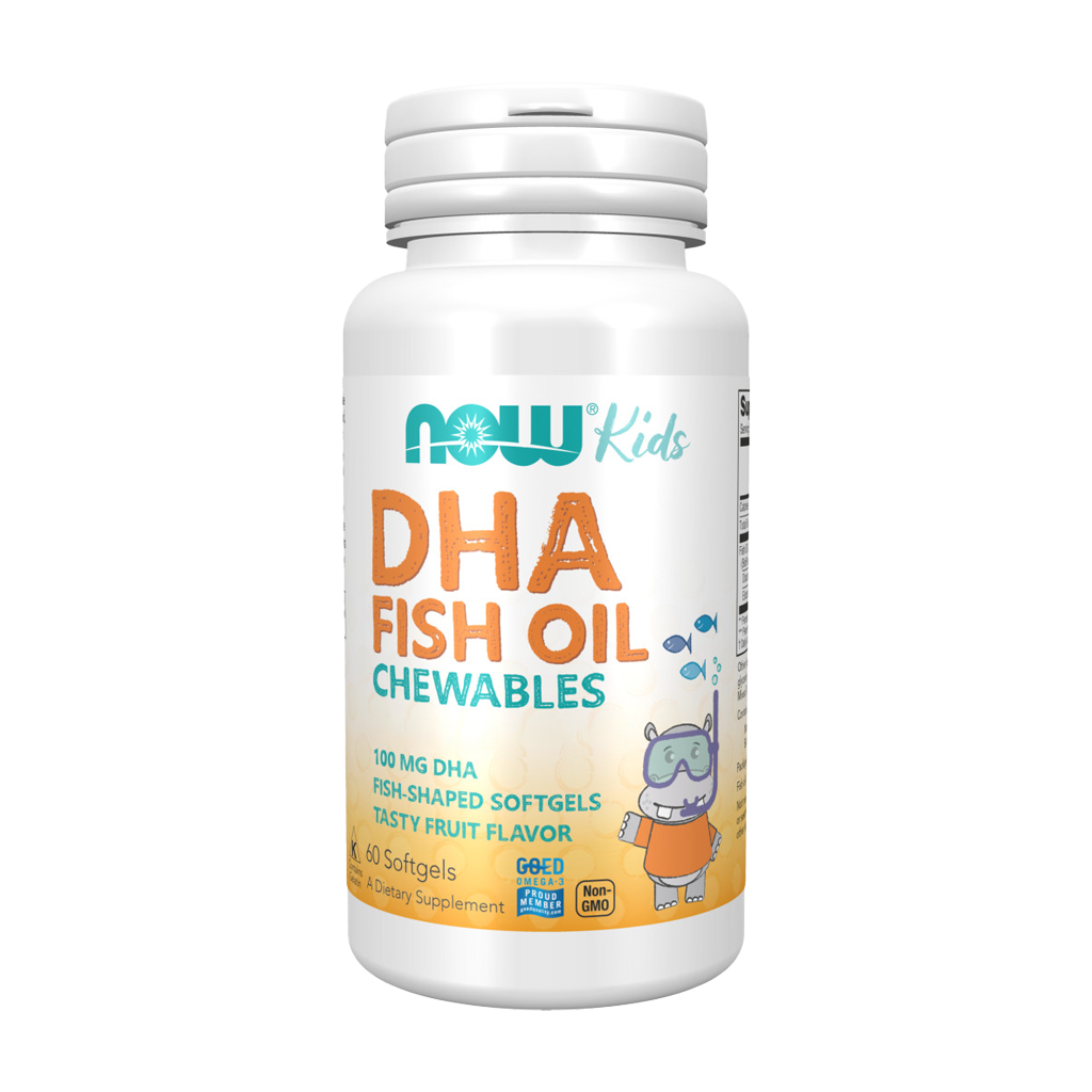 now foods dha kids fish oil chewable 60 softgels 1