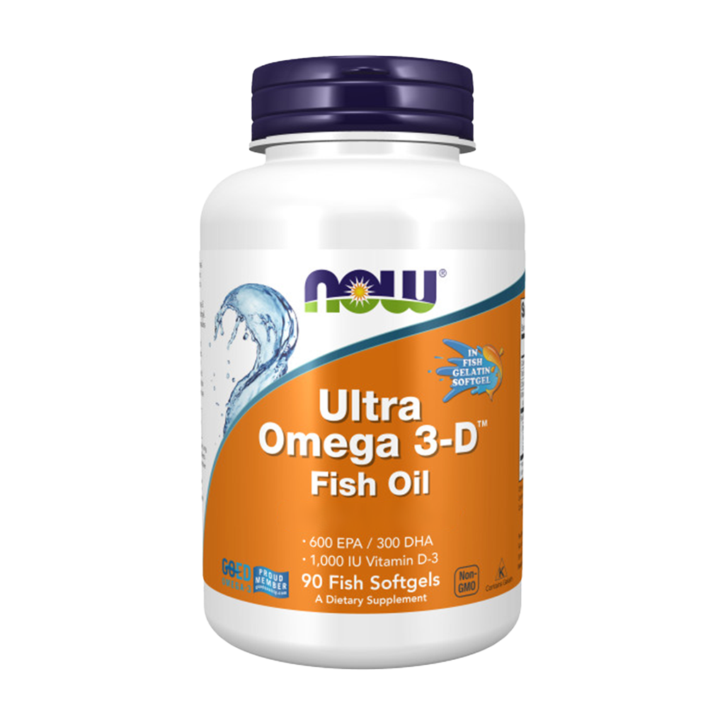 NOW Foods Ultra Omega 3-D Fish Gelatine (180 softgels)