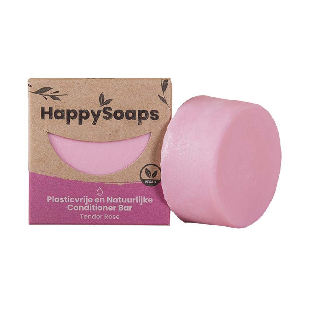 happy soaps tender rose conditioner bar 70g package