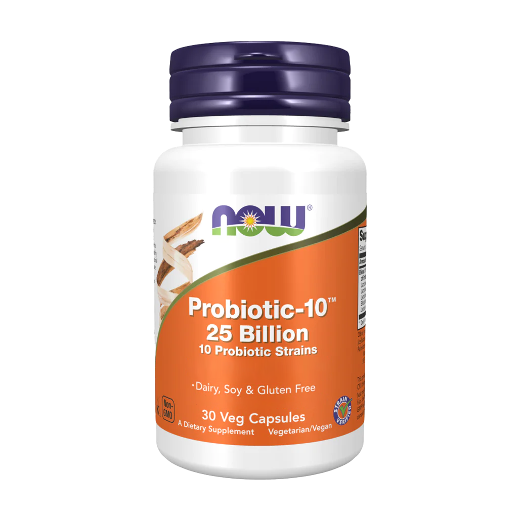 now foods probiotics 10 25 billion capsules 30 capsules front cover