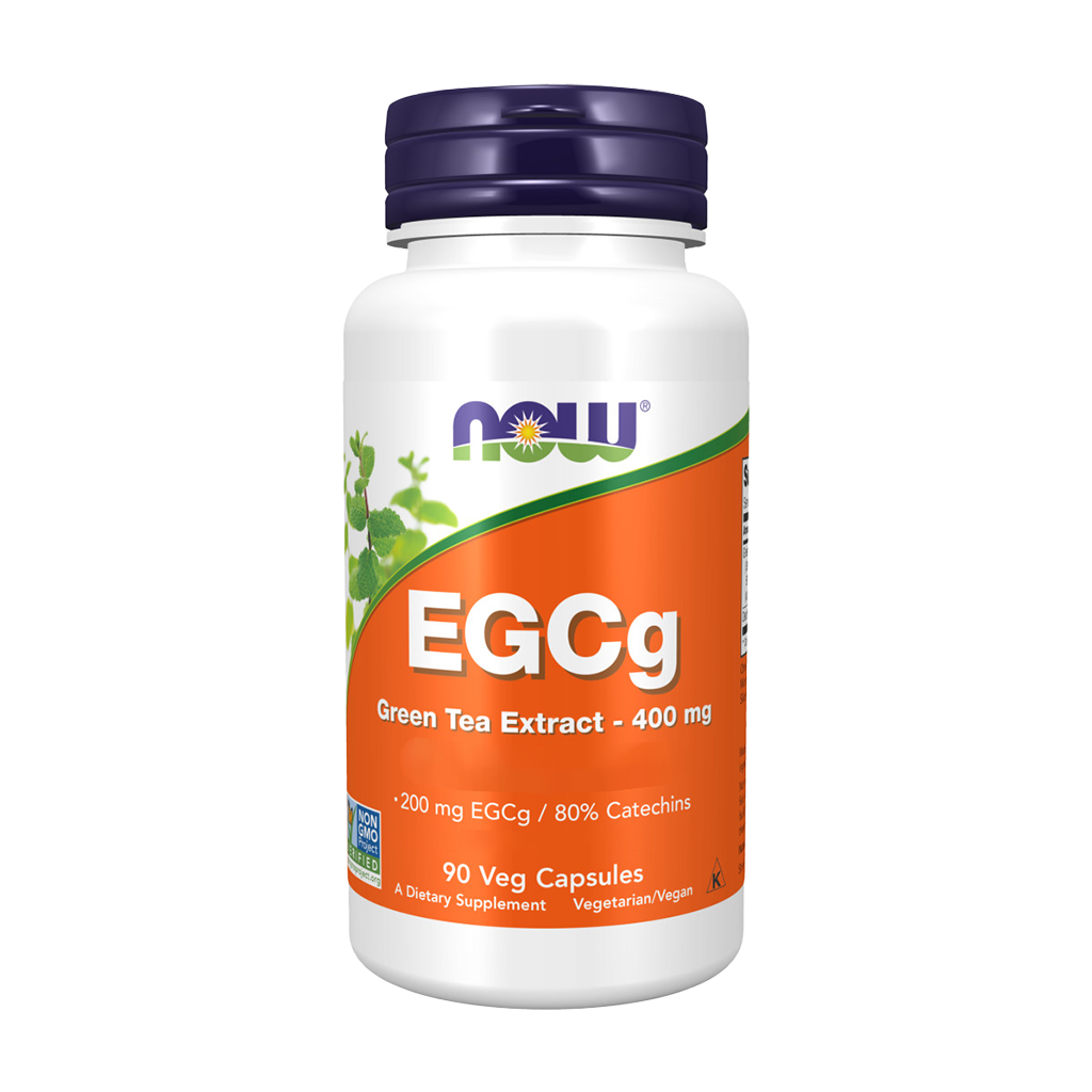 NOW Foods green tea extract with 400 mg EGCg Front cover