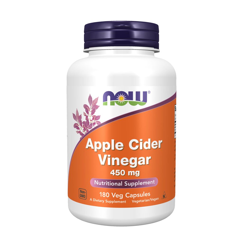 NOW Foods Apple Cider Vinegar 450 mg front cover