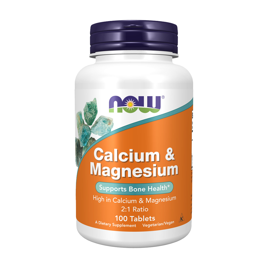NOW Foods Calcium and Magnesium (100 tablets) front