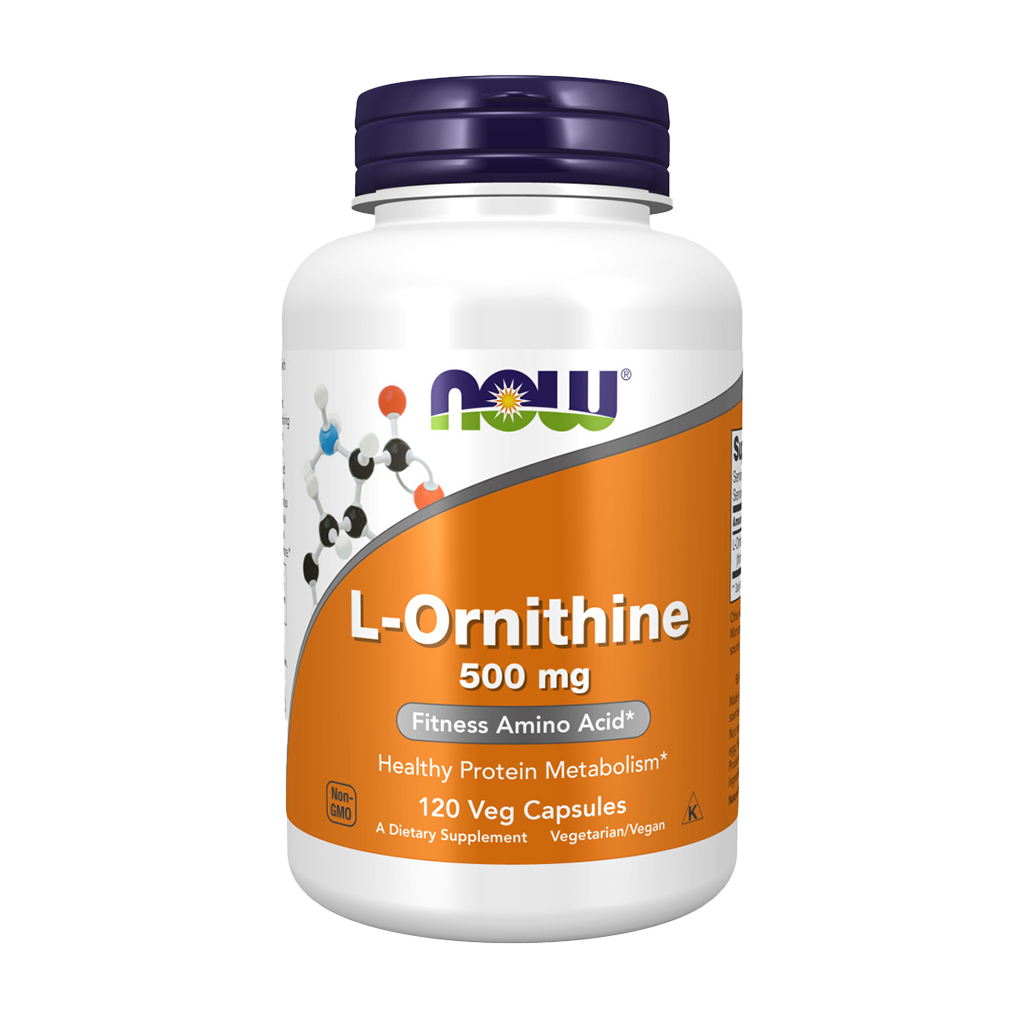 L-Ornithine (L-Ornithine Hydrochloride) 500 mg (120 capsules)