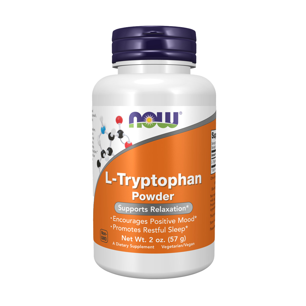 NOW Foods L-Tryptophan Powder 57 grams Front cover
